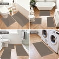 thumbnail image 6 of Enyhom Bathroom Rugs Sets of 3, Absorbent Bath Mat Non Slip Washable Bath Floor Rugs, Brown, 6 of 7