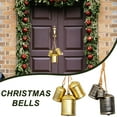 thumbnail image 4 of 1 Set Christmas Bells for Decorations, Rustic Christmas Decor Vintage Style, Brass Shabby Chic Hanging Decoration-5-, 4 of 6