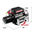 thumbnail image 2 of Costway 10000 lbs 12V Électrique Récupération Treuil Camion SUV Télécommande Sans Fil IP67, 2 of 10