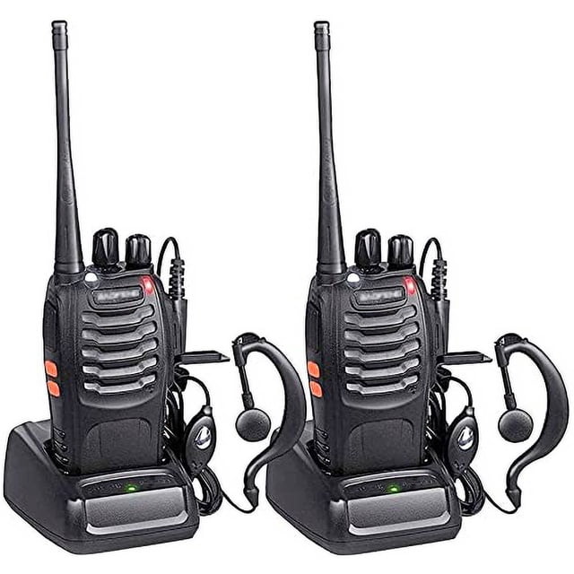 Walkie Talkies Nicama Baofeng BF-888S de largo alcance, 16 canales, recargables