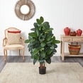 thumbnail image 3 of Nearly Natural 4' Oak Ficus Artificial Tree, 3 of 3