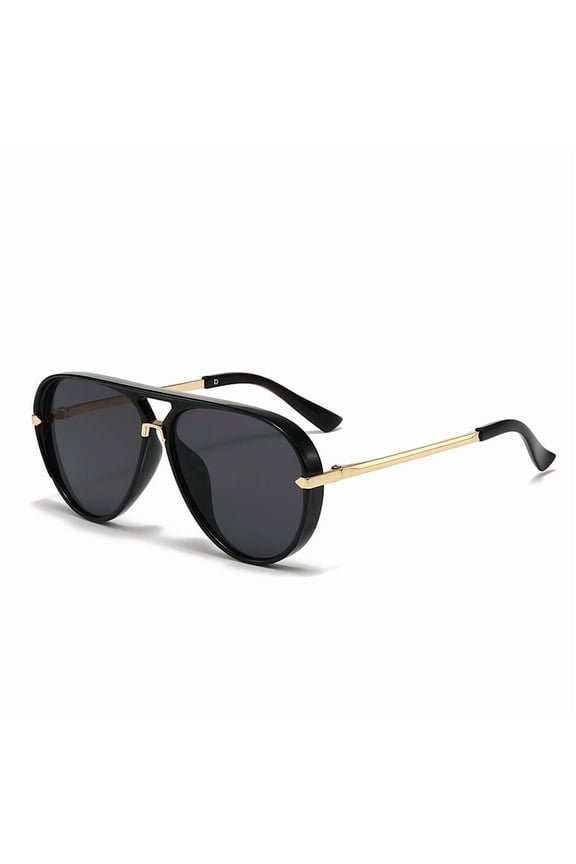 2026 New Cross-Border European and American Fashion Sunglasses for Men, Versatile Trendy Large Frame Aviator Glasses, Retro Fluorescent Green Sunglasses for Women