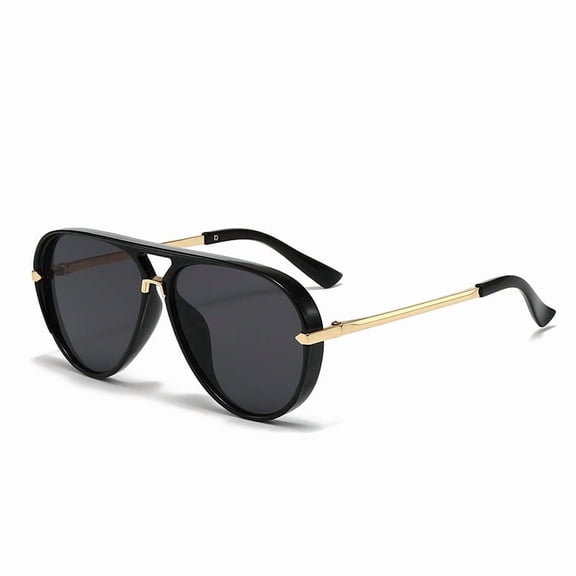 2026 New Cross-Border European and American Fashion Sunglasses for Men, Versatile Trendy Large Frame Aviator Glasses, Retro Fluorescent Green Sunglasses for Women
