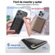 thumbnail image 4 of Tarjetero Cartera Magnética Piel Magsafe Soporte Para iPhone Modelo Negro, 4 of 4