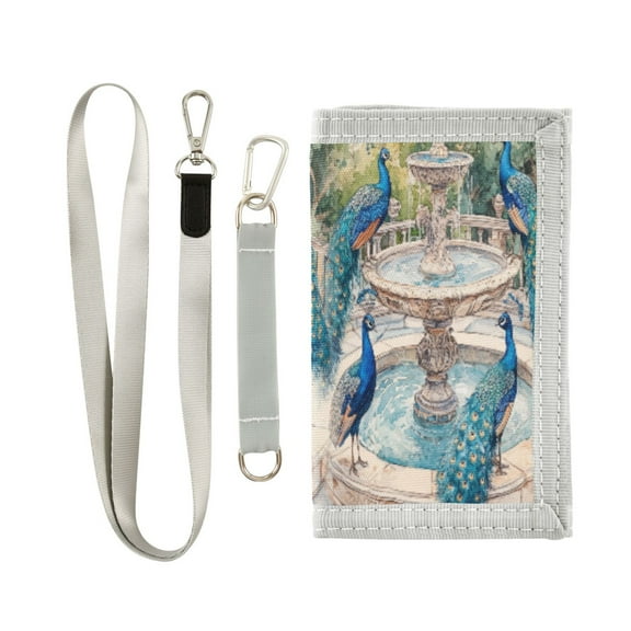 Cloth Purse Boys' Novelty Wallets Girls' Novelty Wallets Men's Wallets Women's Wallets Card Wallet Cash Wallet Student ID Bag Coin Wallet Peacocks