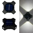 thumbnail image 3 of Fiudx Aplique Solar de Pared para Exterior, Resistente Al Agua Ip65, Opciones de Luz Cálida y Blanca, Diseño Moderno y Elegante, Fácil Instalación, Decoración para Patio y Jardín, Tamaño 10,5 X 3 Cm., 3 of 7