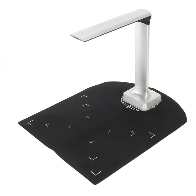 Document Scanner, 12MP Multi Language Built In LED Light USB Document Camera Scanner Auto Correction OCR Technology For Home Classroom