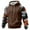 Light Brown, variant on Men Hooded Pullover Sweatshirt Long Sleeve Raglan Camouflage Print Casual Drawstring Hoodie Kangaroo Pocket Top Dark Blue L