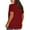 507_Deep Red, variant on Sweet Home Farm Short Sleeve Shirts for Women Casual Solid Color Cotton Tops Round Neck Loose T T Shirts for Women Black