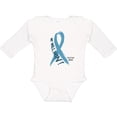 thumbnail image 3 of Inktastic We Will Win Against Prostate Cancer Ribbon Boys or Girls Long Sleeve Baby Bodysuit, 3 of 5