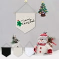 thumbnail image 7 of Canvas Wall Hanging, Reversible Tapestry, Blank Banner for Badge Display and Room Decor, Lightweight Sturdy Cotton Canvas with Clips, Multi-Functional Seasonal Backdrop in White Black Khaki, 7 of 7