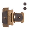 thumbnail image 4 of Hickory Hardware Double Demountable 1/4 inch Overlay Hinge Pair Black Iron P5311-BI, 4 of 6