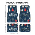 thumbnail image 2 of LAKIMCT Cute Christmas Tree Car Mats, Neoprene Front Rear Floor Mats for Cars, Waterproof Anti-Slip Car Floor Mats Full Set, Universal(4 Pcs), 2 of 6