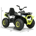 thumbnail image 2 of Topbuy White 12 V ATV Quad Powered Ride-On with LED Lights, 2 of 5