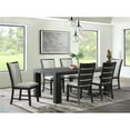 thumbnail image 6 of Picket House Furnishings Jasper Dining Slat Back Side Chair Set in Black, 6 of 12
