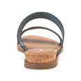 thumbnail image 3 of Sun + Stone Womens Easten Faux Leather Slide Sandals Blue 7 Medium (B,M), 3 of 3