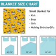 thumbnail image 6 of SKT T1 Ramen Blanket Cute Ramen Noodle Soup Japanese Food Yellow Blanket Throw for Kids Adults, Ramen Decor Ideas, Soft Lightweight Flannel Blankets for Bedroom Living Room 50"x40", 6 of 6