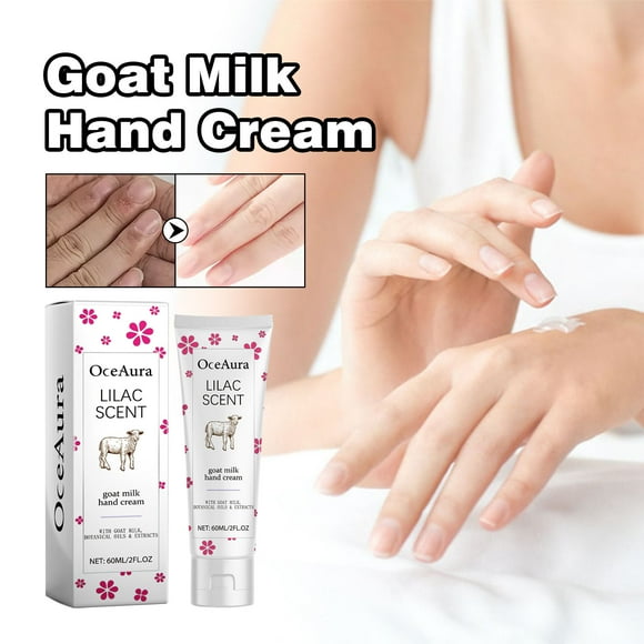 TopLLC Milk Hand Cream Moisturizing Soft Go-at Milk Hand Cream Hand Care Resist-dry Crack Moisturizing 60ml hand cream