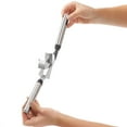 thumbnail image 2 of Starfrit Gourmet Steel Garlic Press, Large Capacity, Durable 430 Stainless Steel Handle, Pivoting Chamber for Easy Cleaning, Dishwasher Safe, 2 of 3