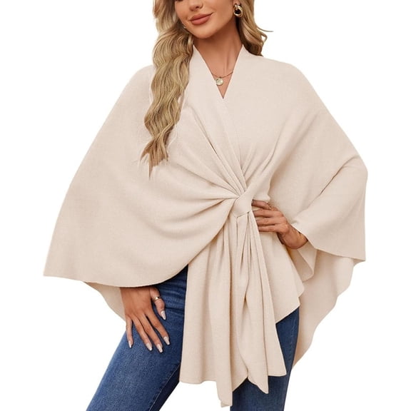 Shawl Poncho Wrap for Women, Flakaclsh Sweater Scarf