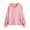 Pink, variant on Girls Solid Full Zip Hoodie Sweatshirt Casual Lightweight Everyday wear for Kids 3-16Years