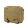 thumbnail image 4 of Bolsa MOLLE Unisex Mini Riñonera Organizador de bolsillo Paquete de caza Bolsa de herramientas (Café), 4 of 5