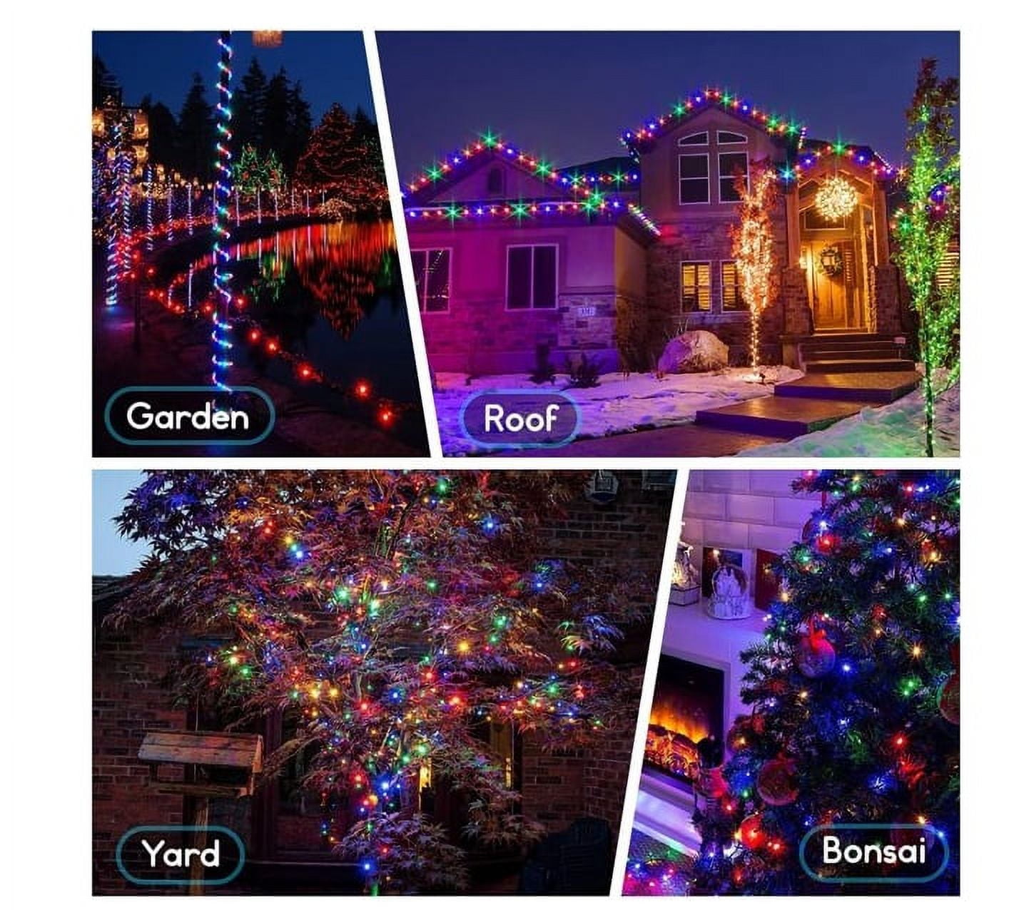 Christmas String Lights, Multicolor Solar Rope Lights Outdoor 72ft 200 LEDs Copper Wire Tube Lighting Waterproof Holiday Christmas Yard Patio Road Pathway Decoration Fairy Lights (Multicolor)