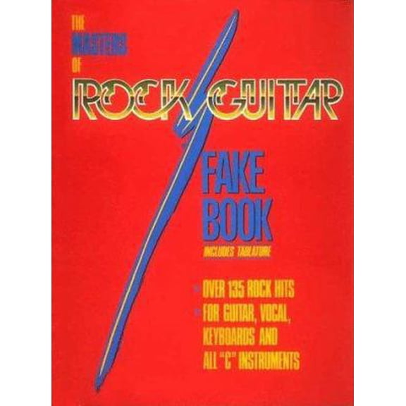 Pre-Owned The Masters of Rock Guitar Fake Book (Plastic Comb) 0793500095 9780793500093