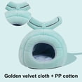 thumbnail image 1 of CBFFDC Washable Rabbit House Semi closed Hamster Bed Creative Shape Super Soft Washable with Non slip Bottom Guinea Pig Rabbit Hideout Pet Supplies, 1 of 5