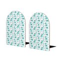 thumbnail image 2 of Picia Utensiles Pattern Wood Bookends for Shelves,Non-slip Bookends, Heavy Duty Wooden Bookend Support,1 Pair, 2 of 8