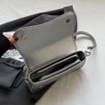 thumbnail image 2 of Bolso Hobo elegante para mujer, bolso tipo cartera de PU con correa ajustable, bolso de viaje (plata), 2 of 7