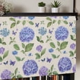 thumbnail image 5 of Valances for Windows, Purple Hydrangeas Light Filtering Window Treatment Valances for Living Room/Bedroom/Bathroom Windows, Botanical Garden Florals Retro 42"x 12" Rod Pocket Kitchen Curtains, 5 of 9