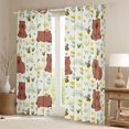 thumbnail image 2 of Castle Fairy Kawaii Capybara Blackout Curtains Set of 2 (52x84 Each) for Kids Children,Cartoon Animal Window Curtains,Cute Rainbow Honeybee Curtains and Drapes,Super Cozy Room Decor, 2 of 6