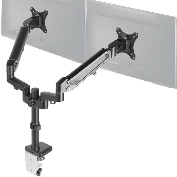 VIVO Black Dual 17" to 32" Computer Monitor Heavy Duty Pneumatic Arm Desk Mount