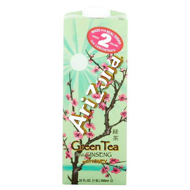 Arizona Green Tea with Ginseng and Honey 32fl.oz - Walmart ...