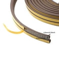 thumbnail image 5 of LC LICTOP 1 Roll 32.81ft Door and Window Seal Strip Self-Adhesive Soundproof Seal Strip High-Elasticity Foam Strip D Shape Brown 9*6mm/0.35*0.24inches, 5 of 6