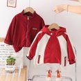 thumbnail image 2 of Chenyin Baby Kids Boys Girls Fleece Jacket + Hooded Trench Coat 2PCS Toddler Fall Winter Warm Windbreaker Jacket Outerwear 1-5 years old, 2 of 8