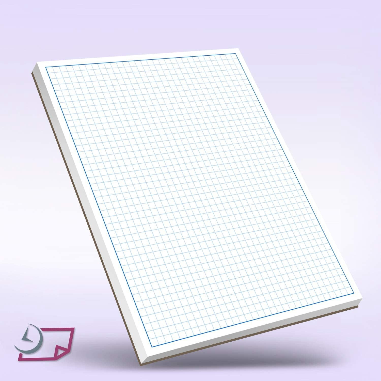 Next Day Labels Quadrille Grid Blueprint Graph Papers, 8-1/2"in x 11"in, 50 Sheets, 5 Count Pack