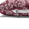 thumbnail image 4 of Floral Pet Bed, Continuing Layout of Floral Details Blooming Buds on Branches Garden Art, Resistant Pad for Dogs and Cats Cushion with Removable Cover, 24" x 39", Pale Maroon and Rose, by Ambesonne, 4 of 4
