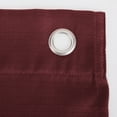 thumbnail image 4 of (2 pack) Mainstays Solid Semi Sheer Curtain Tier Pair and Valance Set, 3-Piece, Wine, 54" W x 36" L, 4 of 9