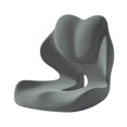 thumbnail image 4 of Cojín de respaldo ergonómico de espuma viscoelástica para silla de juegos, oficina y hogar. Gris oscuro, 4 of 9