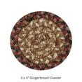 thumbnail image 4 of Homespice Gingerbread Jute Braided Coasters for Drinks, Absorbent Drink 4" Coaster Set of 6, Handmade Woven Coasters for Table Protection, Heat-Resistant, Primitive Coasters for Room Decor Bar & Party, 4 of 5