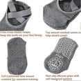 thumbnail image 3 of Calcetines de yoga antideslizantes para mujer, calcetines de pilates antideslizantes, calcetines de ballet con agarre, calcetines de barra, tallas 2.5-8 (Reino Unido), 3 of 5