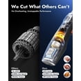 thumbnail image 4 of SliceMaster Cordless Electric Knife, 45W High-Torque Motor, 9.3" & 10.9" 420 Stainless Steel Blades, Waterproof Rechargeable Electric Carving Knife, Type-C Charge, Safety Lock, Black, 4 of 10