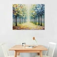thumbnail image 2 of COMIO Art Paintings,16x12Inch Painted Forest Landscape Wall Art on Canvas Colorful Tree Oil Paintings Modern Home Decor Abstract Artwork Ready to Hang for Living Room, 2 of 4