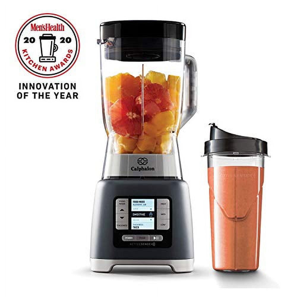 Calphalon Activesense Blender with Blend-N-Go Cup, Dark Stainless Steel