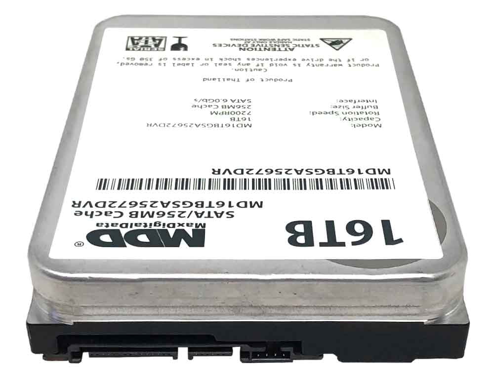 MaxDigitalData 16TB 7200 RPM 256MB Cache SATA 6.0Gb/s 3.5" Internal Hard Drive for Surveillance (MD16TGSA25672DVR) - 3 Years Warranty