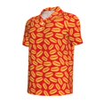 thumbnail image 2 of Balery A Big Hot Dog Printed Men’s Short Sleeve Polo Shirt, Midweight Men's Shirt,Golf Polo shirts -Medium, 2 of 9