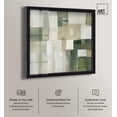 thumbnail image 2 of Pale Jade Green II Shadowbox Print Modern Wall Decor by Art Remedy, Black Frame, 24 x 24, 2 of 7
