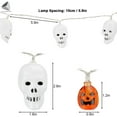 thumbnail image 4 of PULLIMORE 30 LEDs Halloween String Lights Waterproof Pumpkin Skull LED Lights, 14.8 ft, 4 of 9